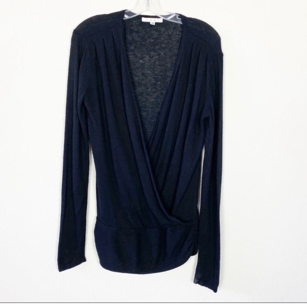 Cabi Black Top Long Sleeves Size M